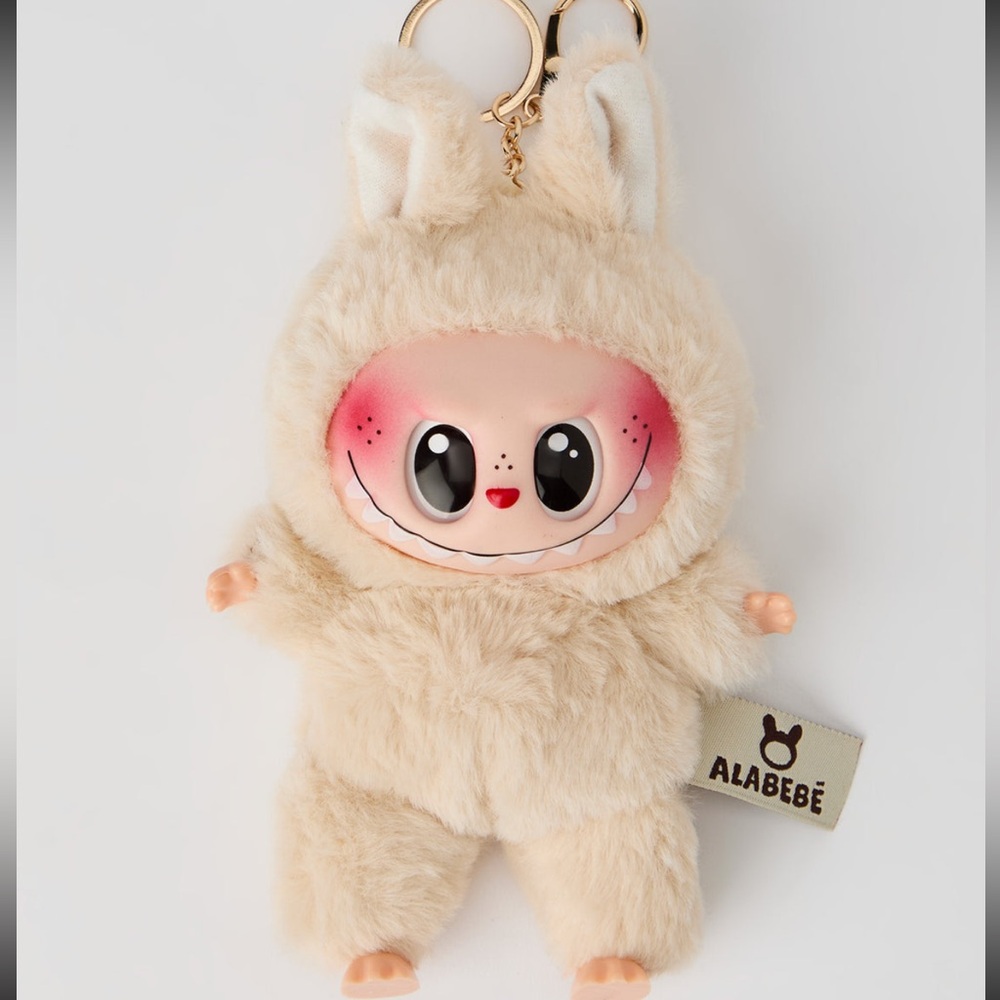 Labubu Inspired Faux Fur Keychain Set – Multiple Colours - Picture 9 of 16